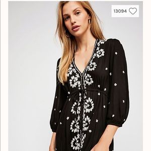 Embroidered Fable Midi Dress